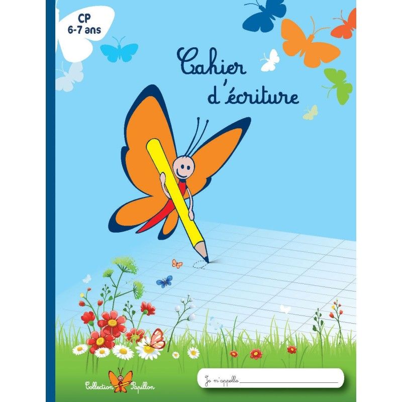 Cahier d'écriture pour CP - Collection Papillon