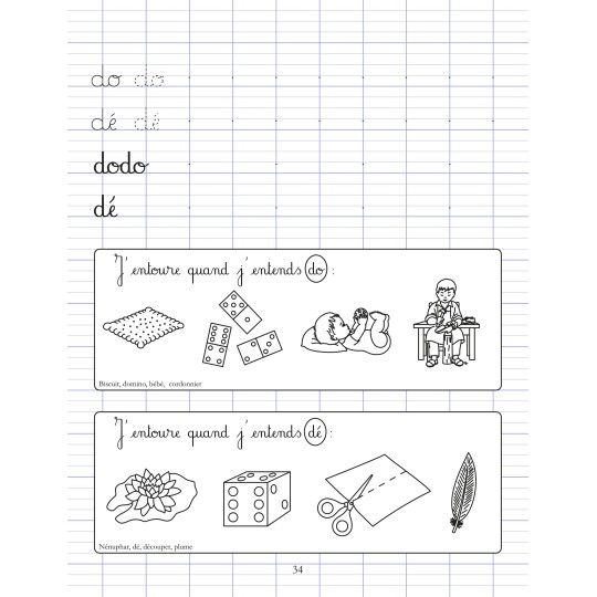 Cahier d'écriture 2 pour Grande Section - Collection Papillon