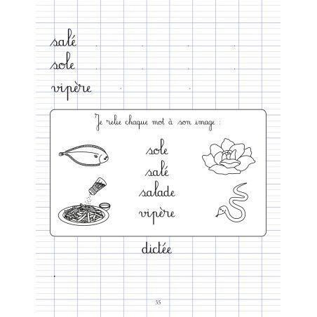 Cahier d'écriture lettres minuscules cursives GS/CP - Les Crodiles